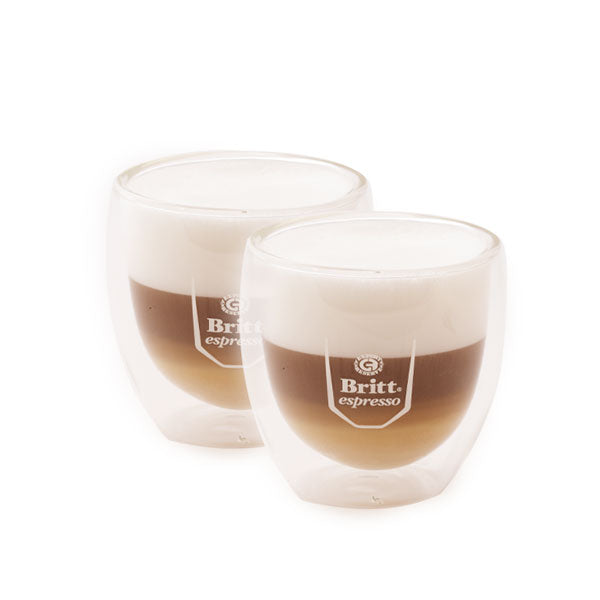 Set De Vasos De Vidrio Para Capuccino Britt Espresso