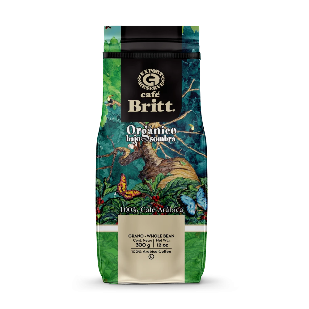 Café Britt Orgánico Bajo Sombra Grano