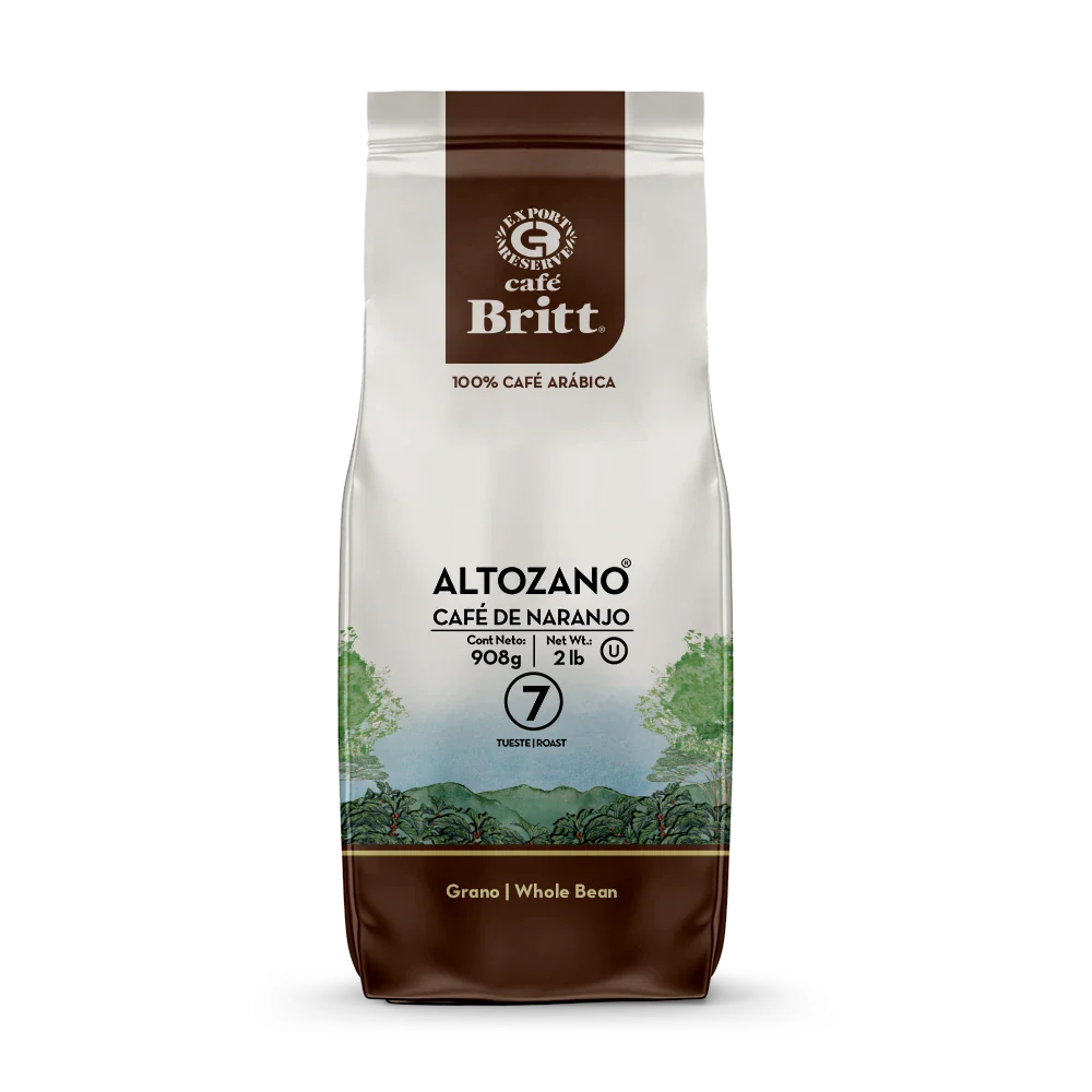 Café Britt Altozano Café De Naranjo Grano