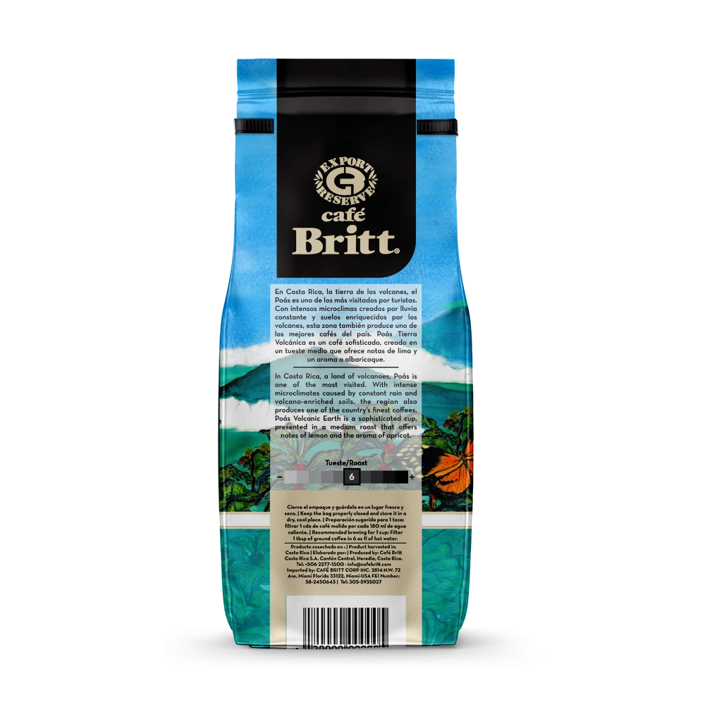 Café Britt Tierra Volcánica Café De Poás Grano